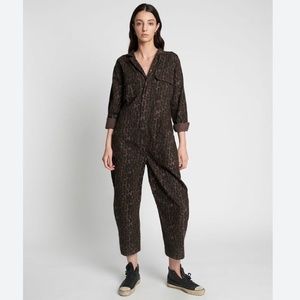 Oneteaspoon Bronze Leopard Safari Camp Coveralls